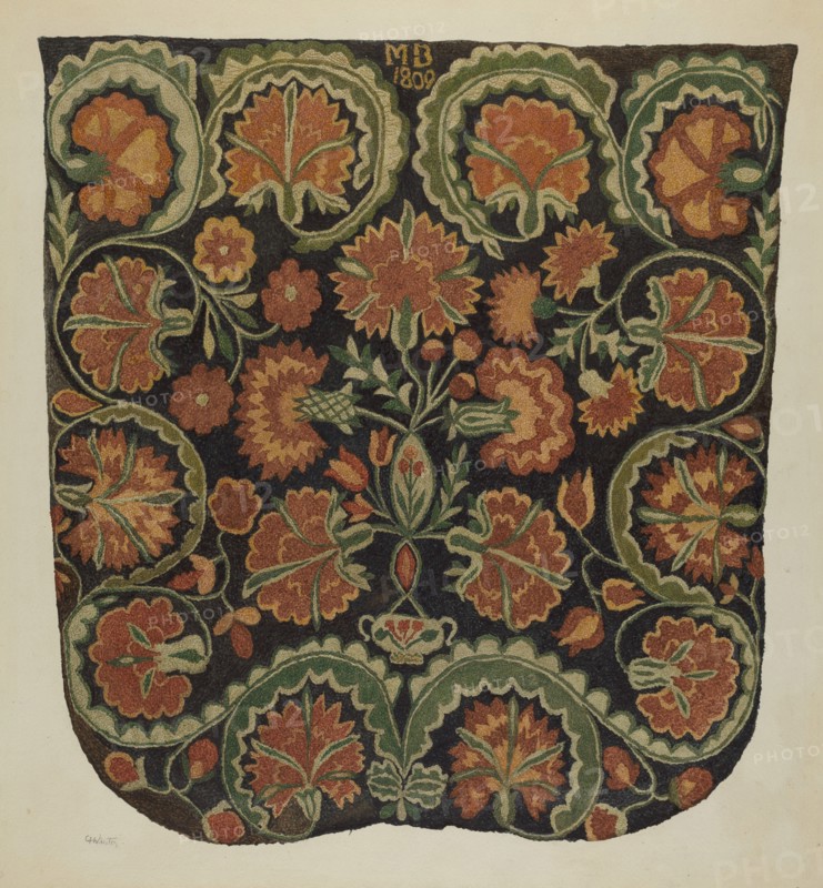 Bedspread, c. 1940.