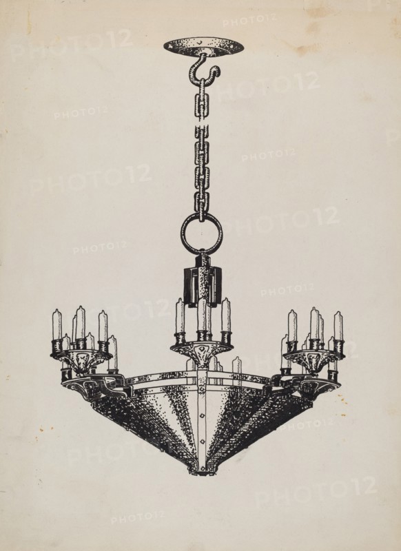 Chandelier, c. 1936.