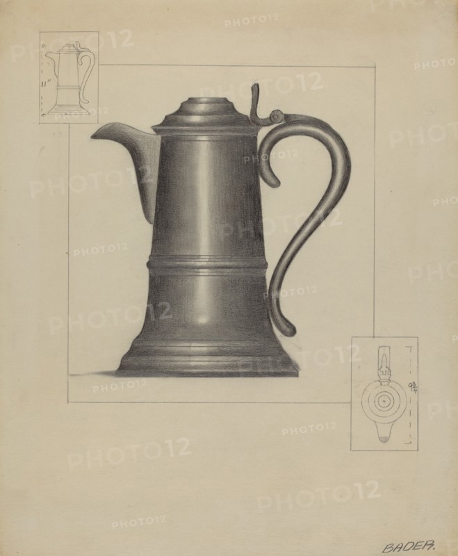 Pewter Flagon, c. 1936.