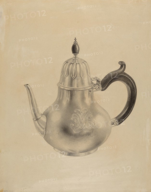 Silver Teapot, c. 1938.