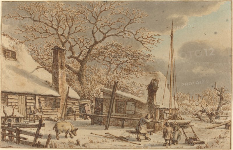 Farmyard in Winter, 1786.