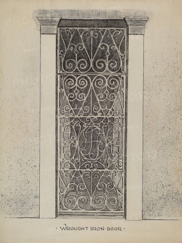 Wrought Iron Door, c. 1936.