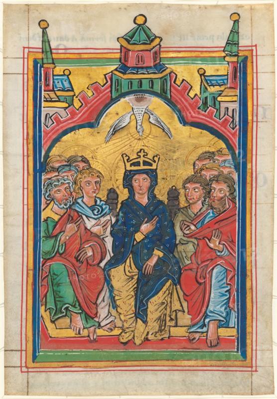 Pentecost, mid 13th century.