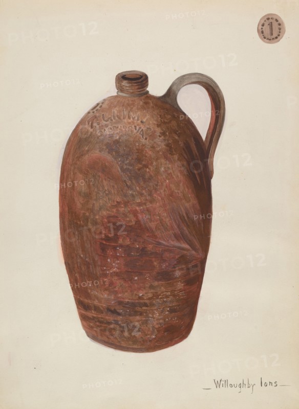 Pottery Jug, c. 1936.