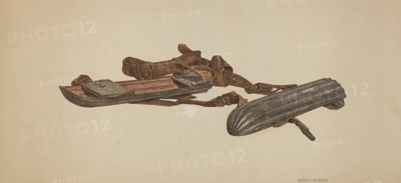 Snow Skates, c. 1940.