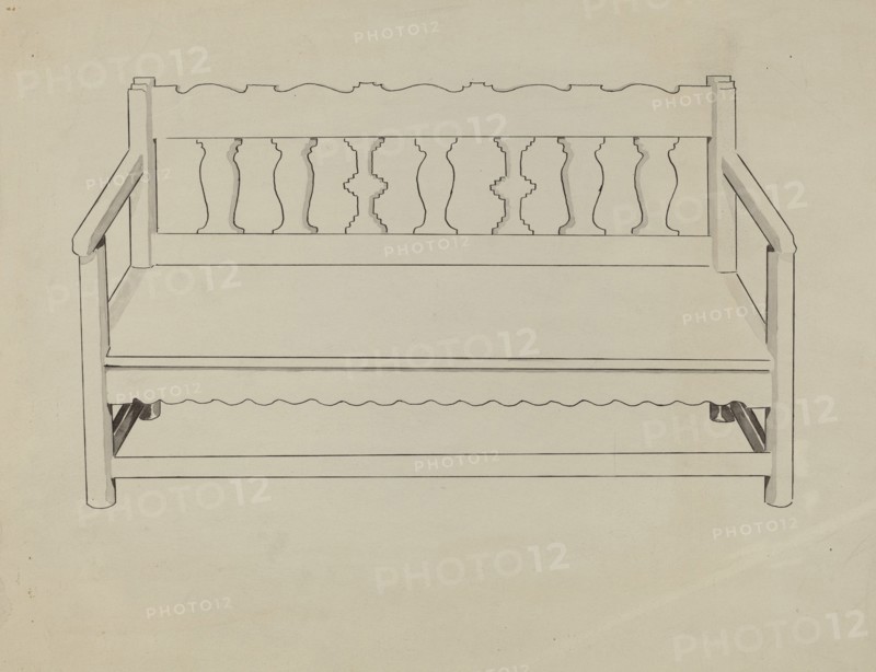 Church Pew, 1935/1942.