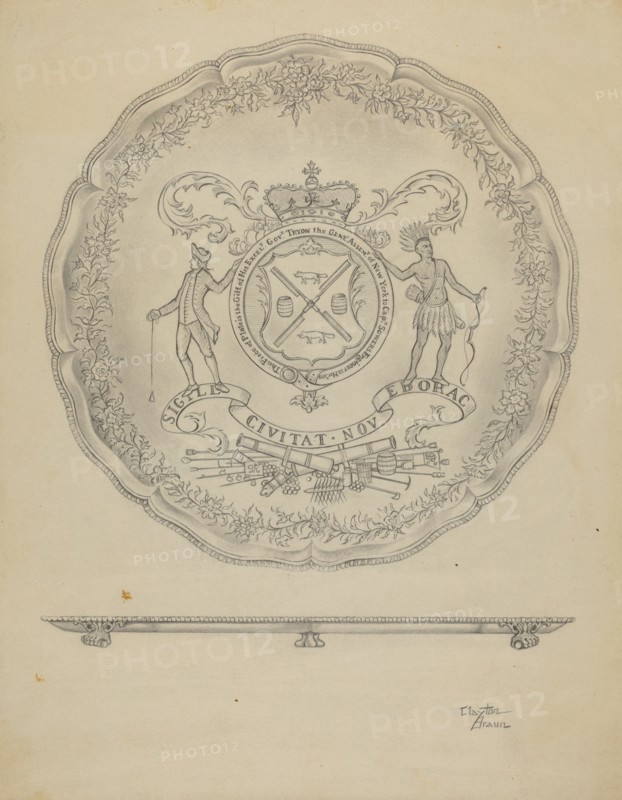 Silver Salver, c. 1936.