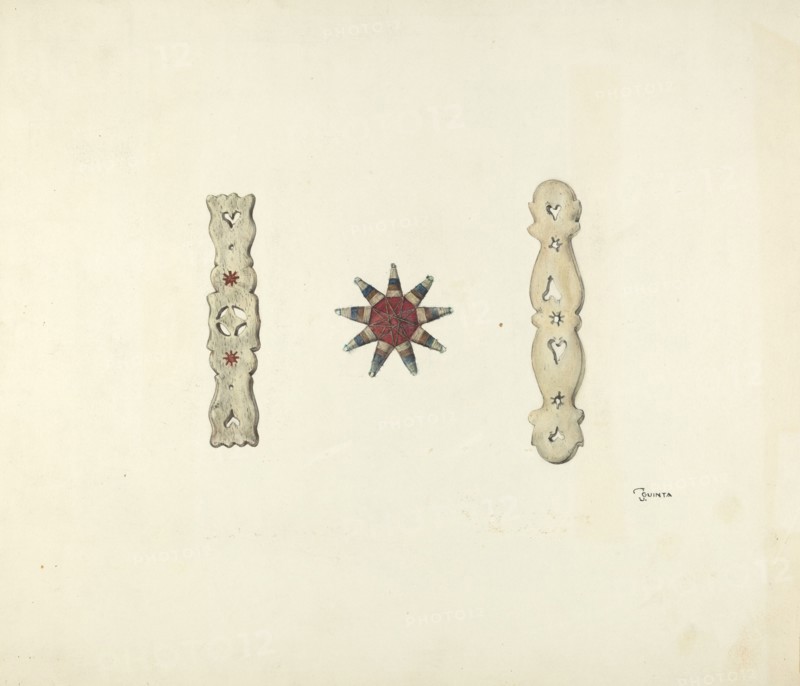Hair Ornaments, c. 1939.