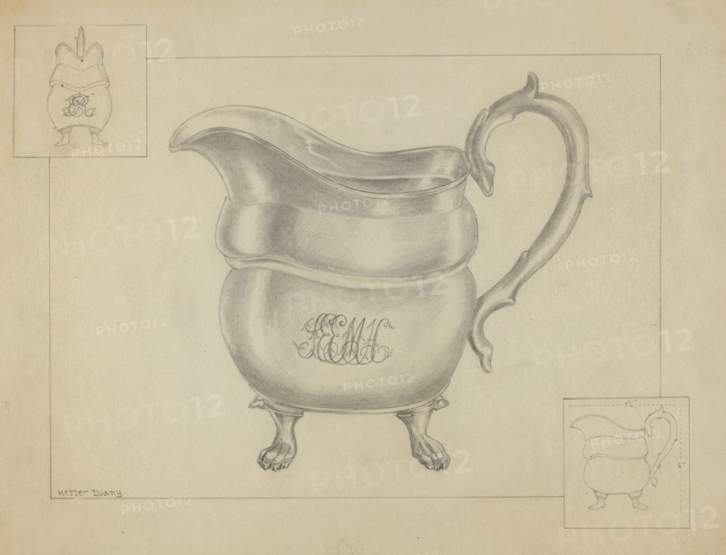 Silver Creamer, c. 1936.