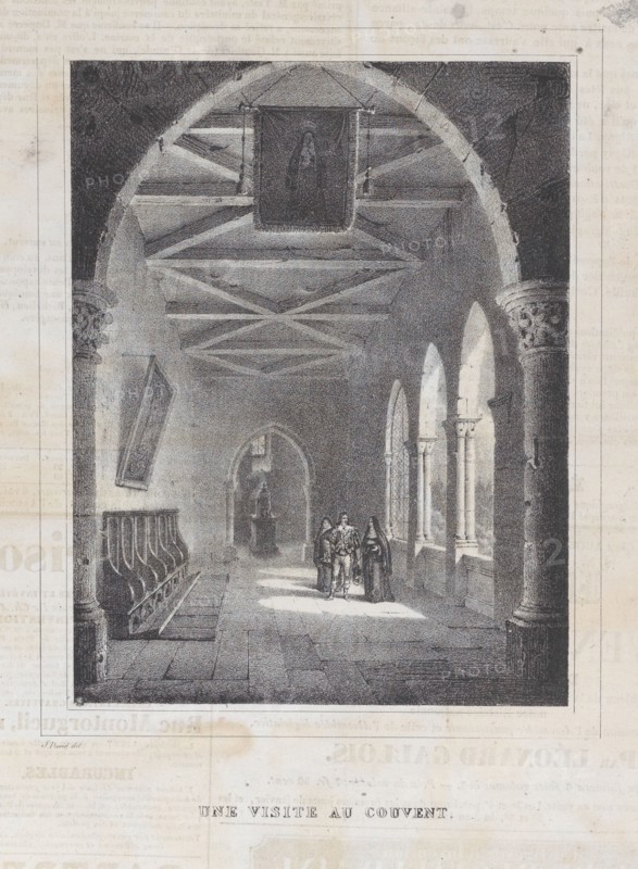 Une Visite au Couvent, ca. 1834.