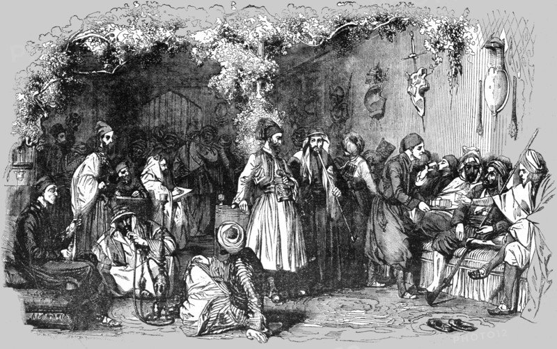 'Turkish coffee house', 1854. Creator: Unknown.