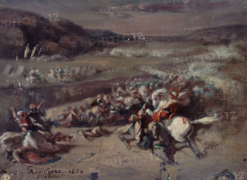 Battle scene, 1856.