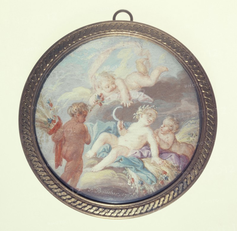 Cherub reapers, c1850.