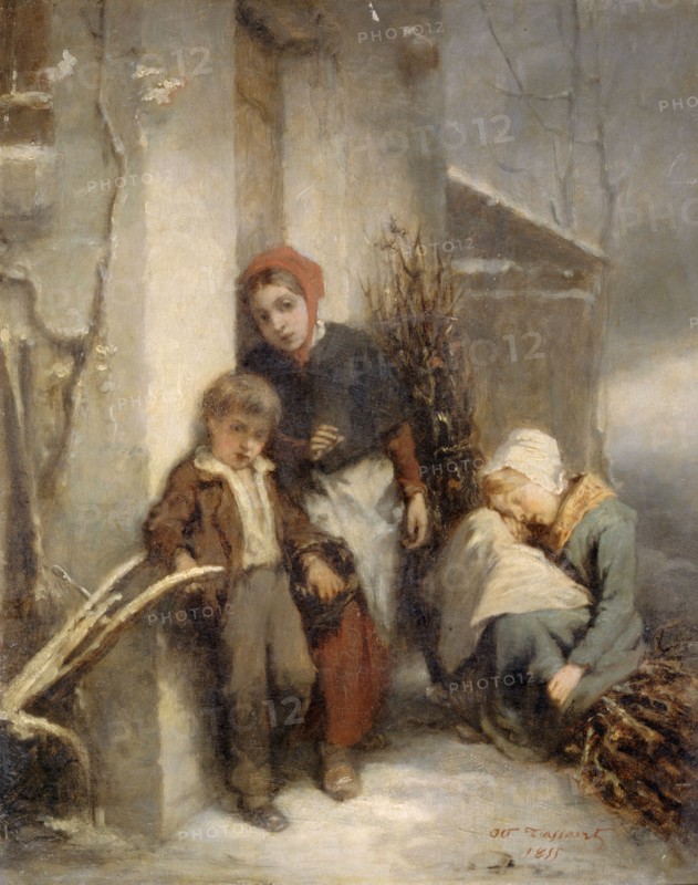 The closed door, 1855.
