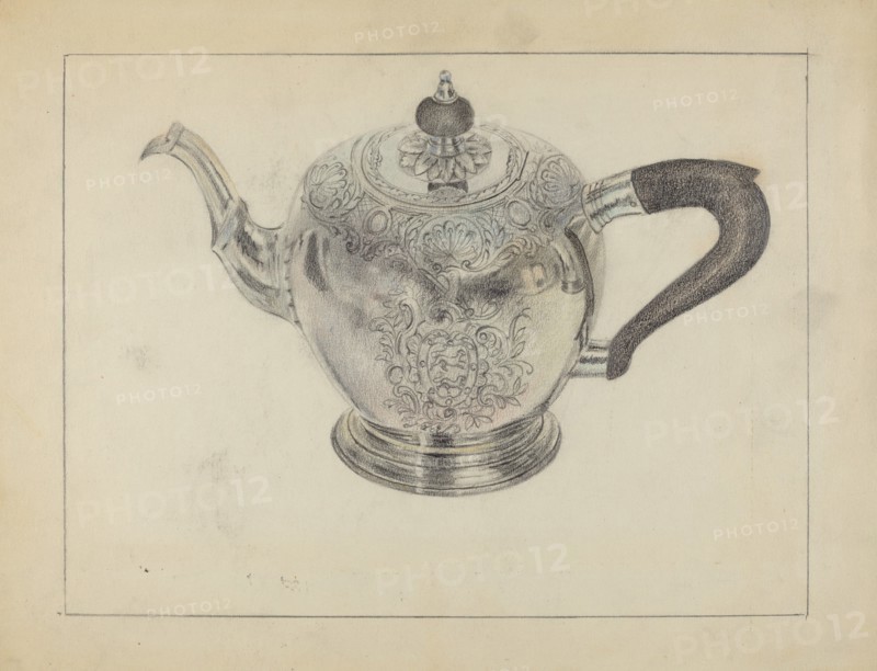 Silver Teapot, c. 1936.