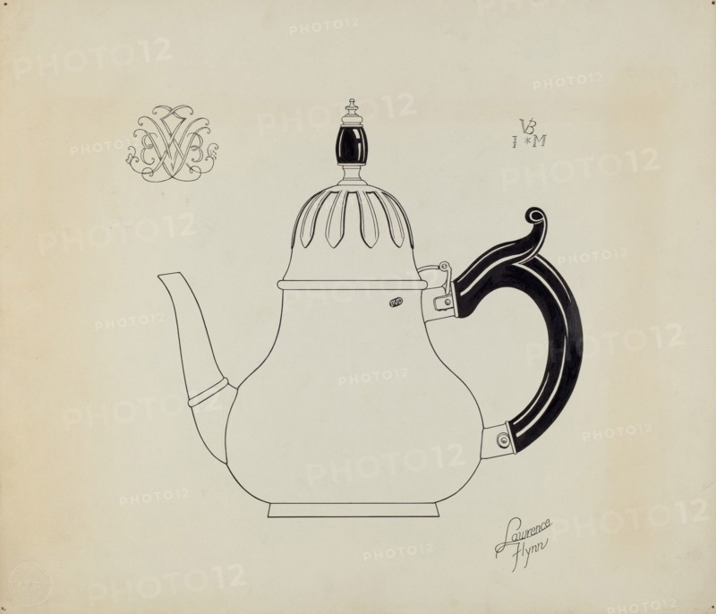 Silver Teapot, c. 1938.