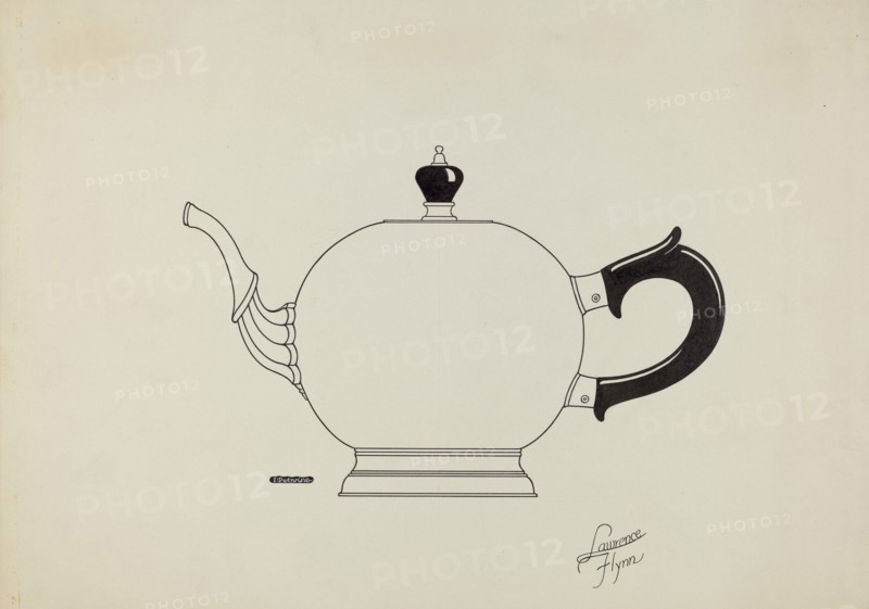 Silver Teapot, c. 1936.