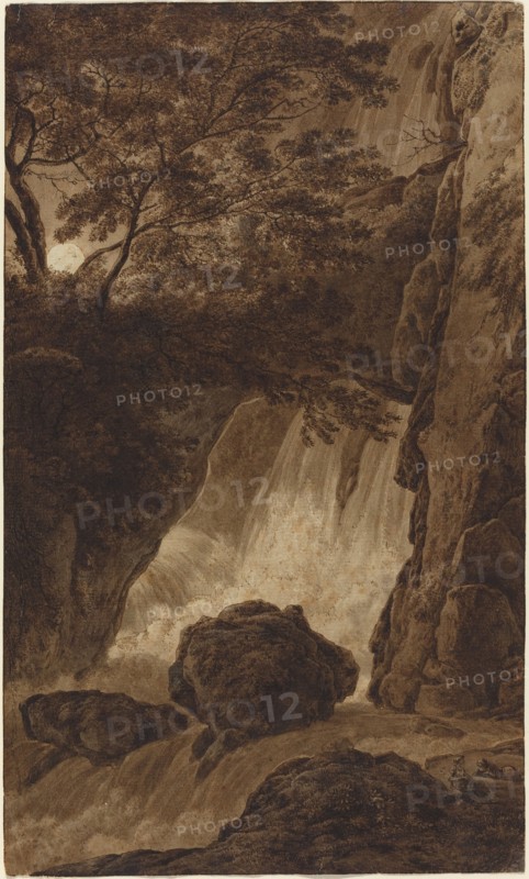 A Waterfall by Moonlight.
