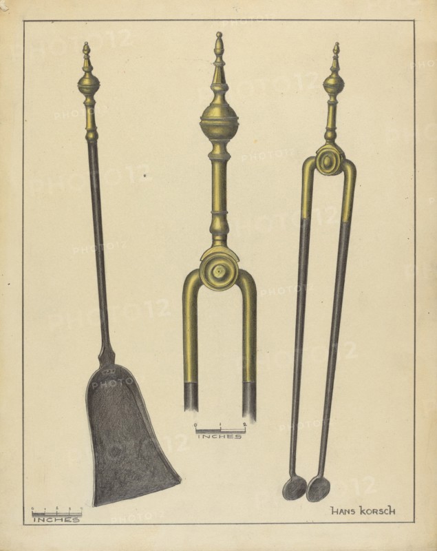 Tongs and Shovel, c. 1939.