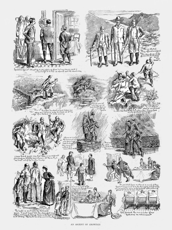 ''An Ascent of Snowdon,' 1890. Creator: Unknown.
