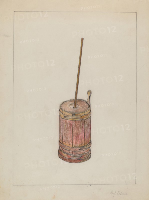 Butter Churn, c. 1936.