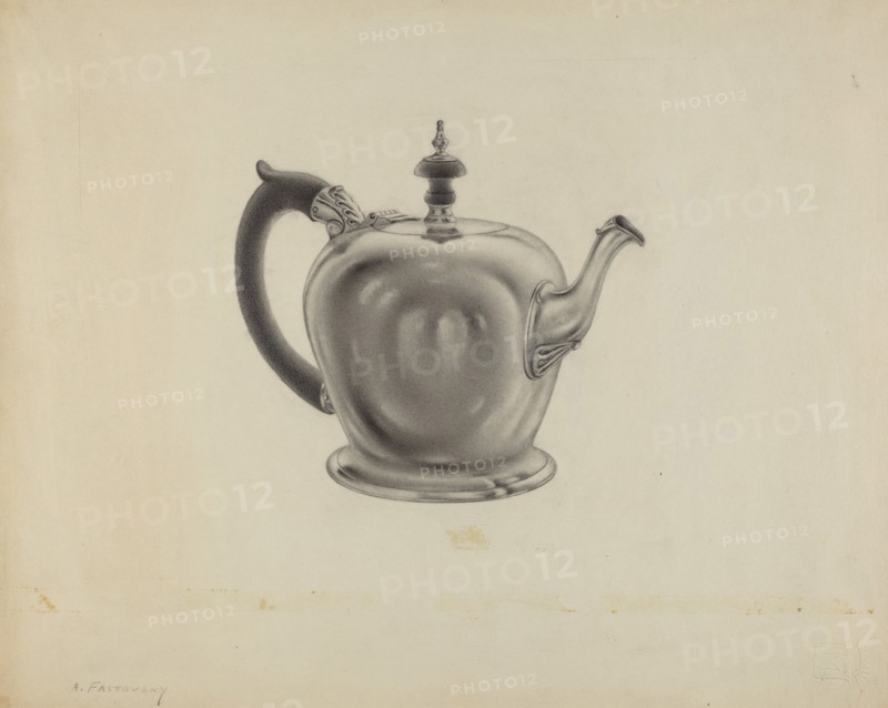 Silver Teapot, c. 1938.