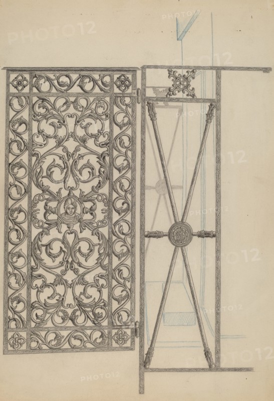 Cast Iron Gate, c. 1936.
