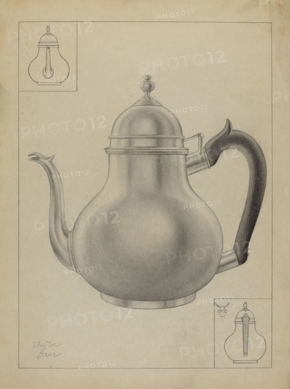 Silver Teapot, 1935/1942.