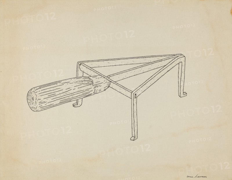 Flat Iron Holder, c. 1939.