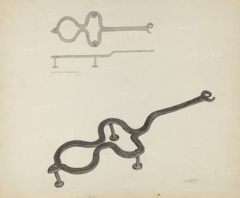 Flat Iron Holder, c. 1940.
