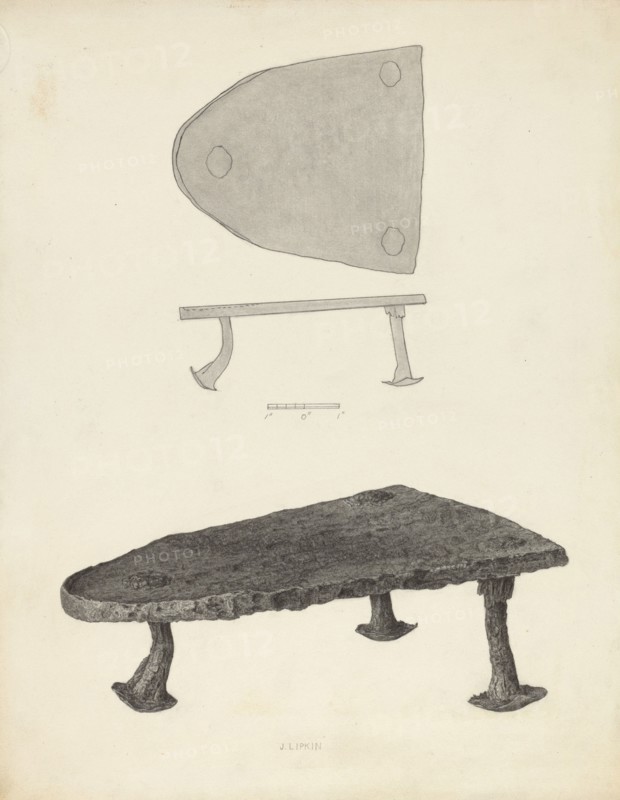 Flat Iron Holder, c. 1939.