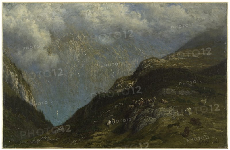 Paysage de montagne, 1881.