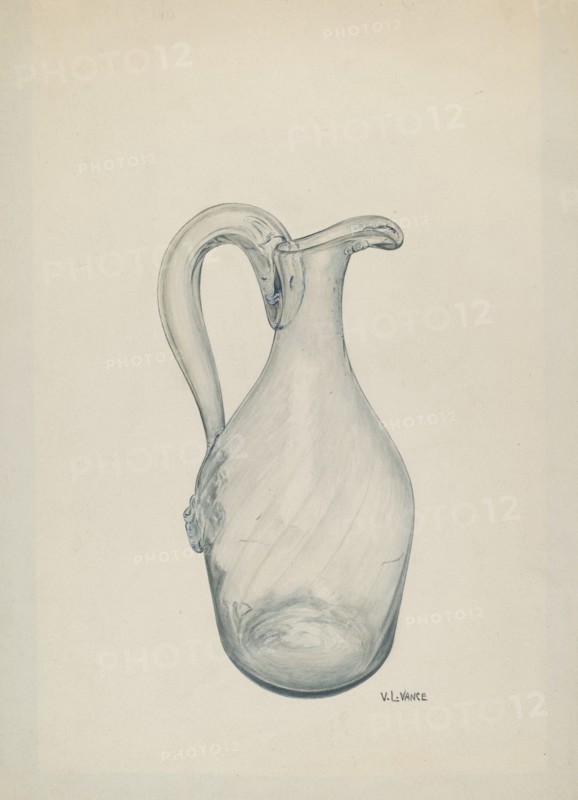 Clear Glass Cruet, c. 1941.