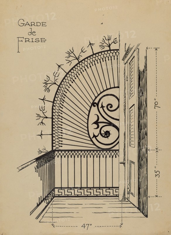 Iron Balcony Garde, 1935/1942.