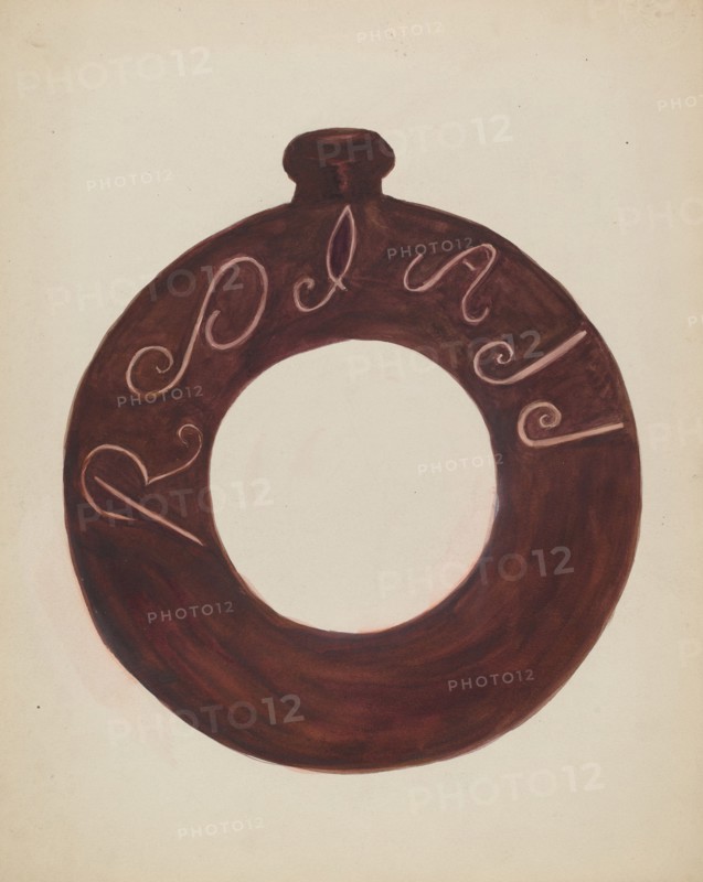 Pottery Bottle, c. 1936.