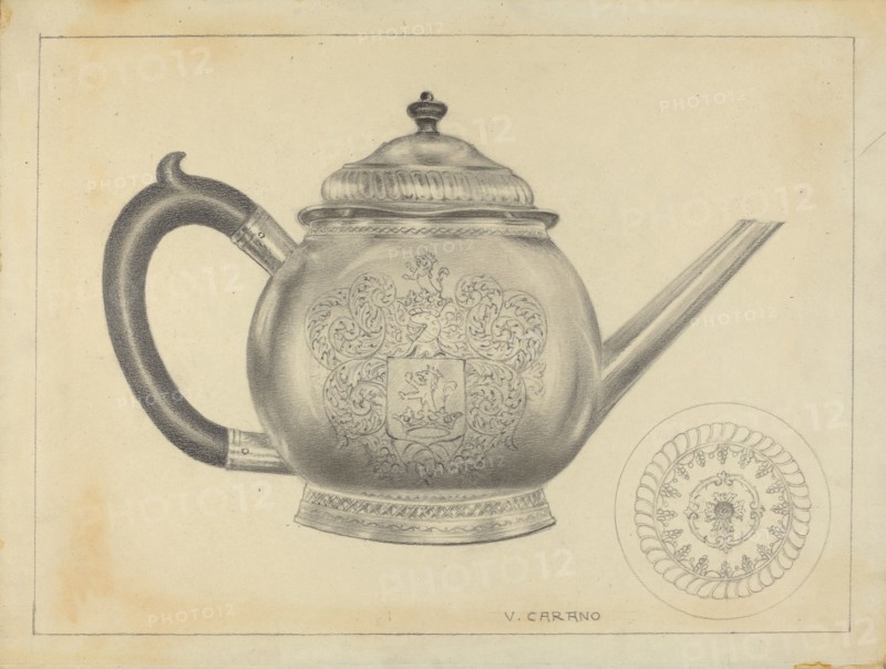 Silver Teapot, 1935/1942.