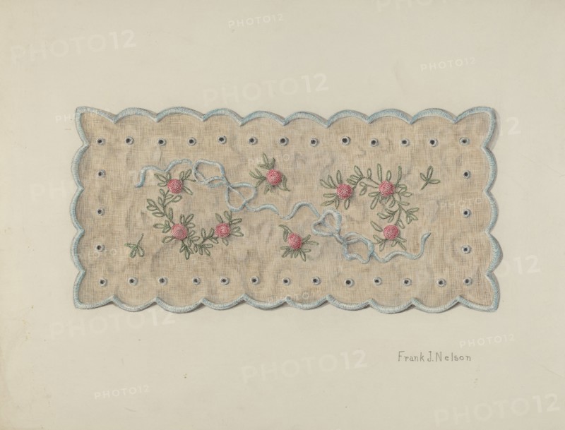 Pin Cushion Doily, c. 1939.