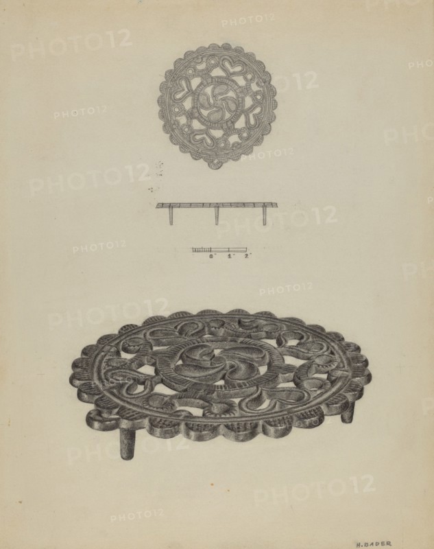 Pa. German Trivet, c. 1938.