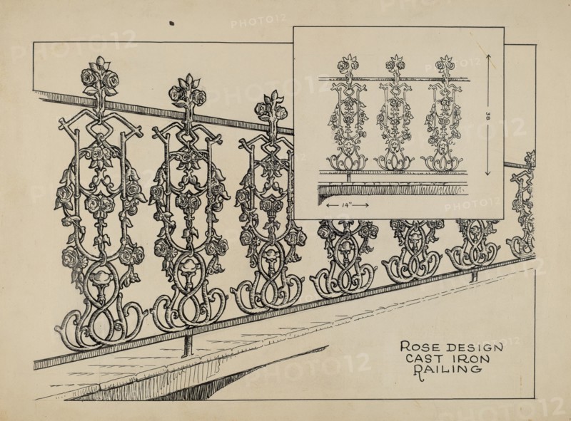 Cast Iron Balcony, c. 1936.