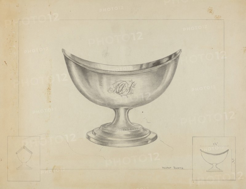 Silver Sugar Bowl, c. 1936.
