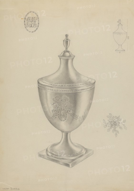 Silver Sugar Bowl, c. 1936.