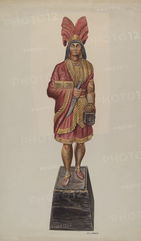 Cigar Store Indian, c. 1941.