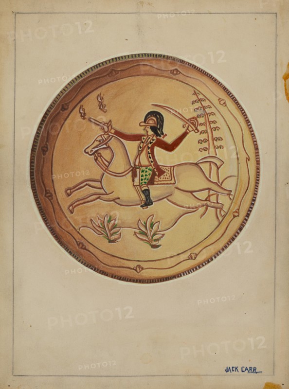 Pa. German Pie Plate, c. 1937.