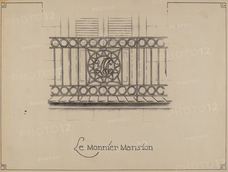 Wrought Iron Railing, c. 1936.