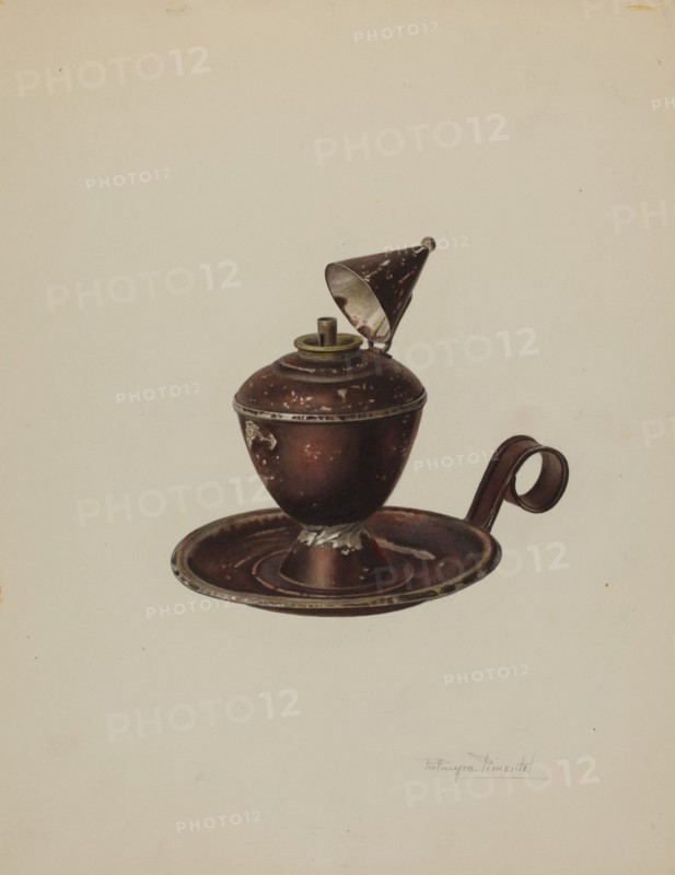 Sperm Oil Lamp, c. 1939.