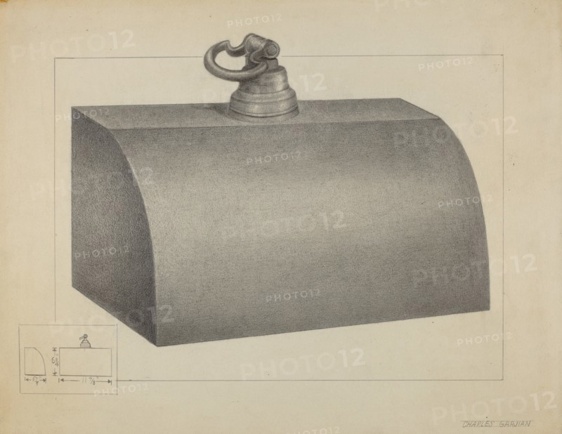 Pewter Foot Warmer, 1936.