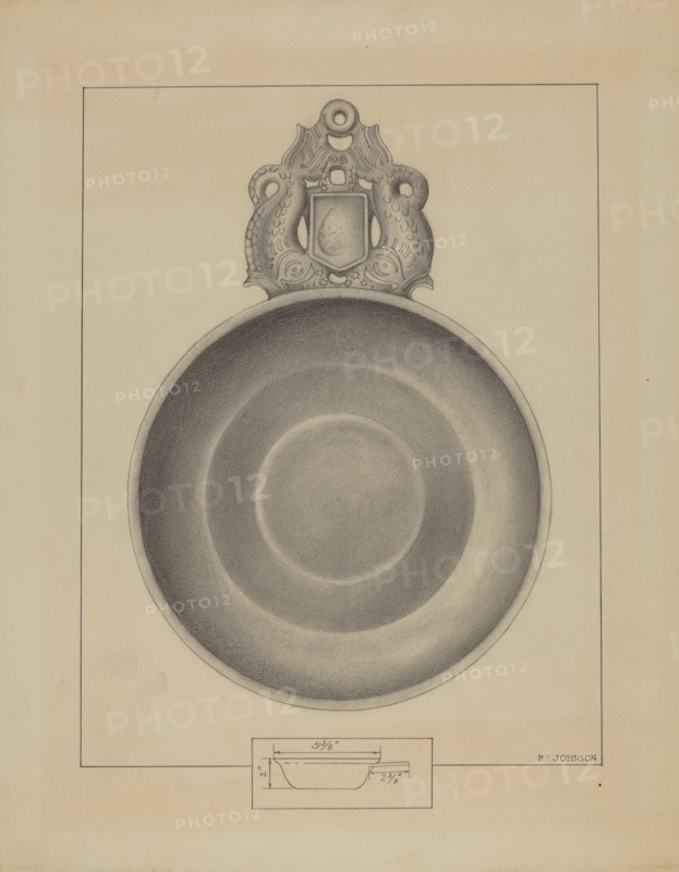 Pewter Porringer, c. 1936.