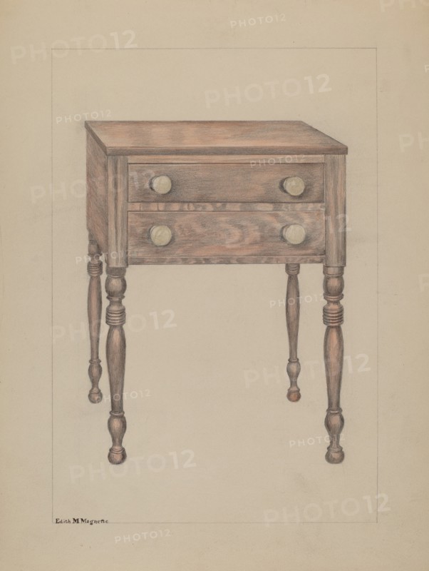 Two Drawer Stand, c. 1936.