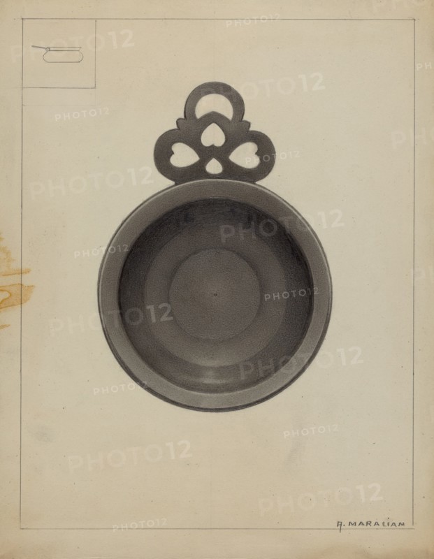 Pewter Porringer, c. 1936.