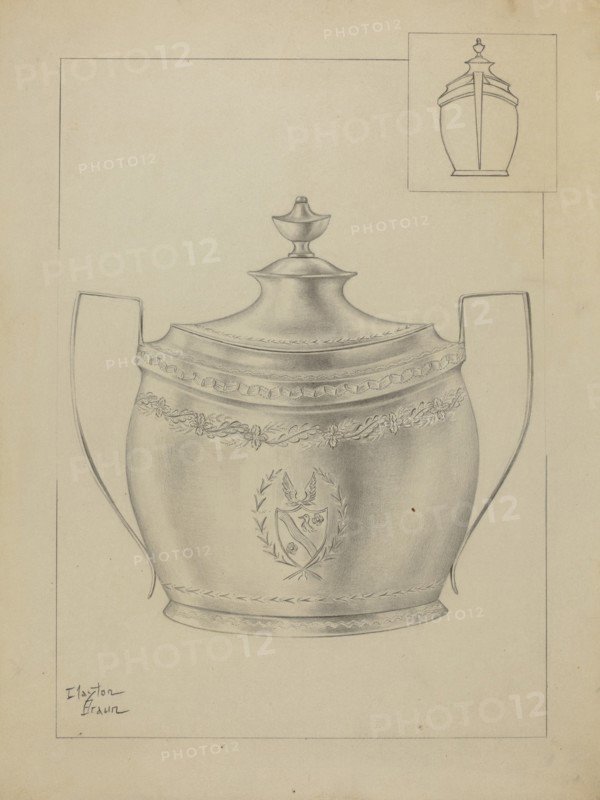 Silver Sugar Bowl, c. 1936.
